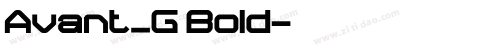 Avant_G Bold字体转换